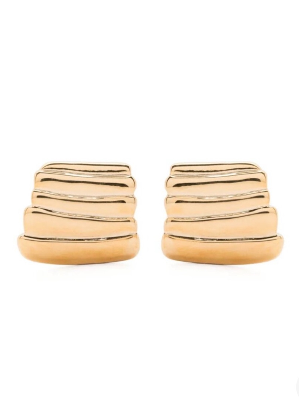 Heaven Mayhem Gold Tone Vase Earrings